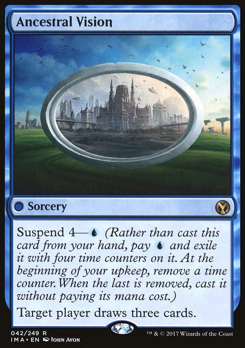 Ancestral Vision, Iconic Masters #42, Magic: The Gathering card