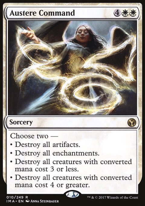 Austere Command, Iconic Masters #10, Magic: The Gathering card
