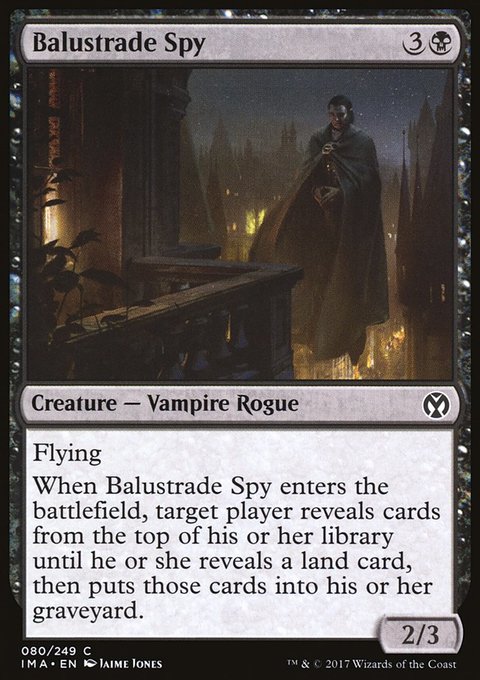 Balustrade Spy, Iconic Masters #80, Magic: The Gathering card