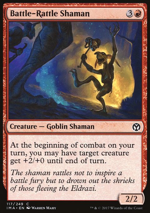 Battle-Rattle Shaman, Iconic Masters #117, Magic: The Gathering card