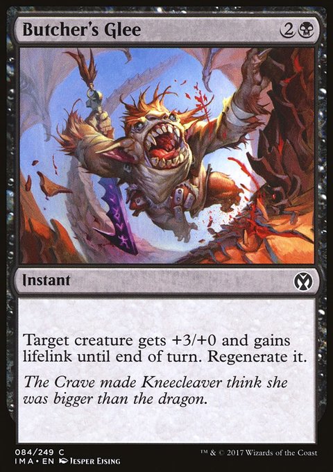Butcher's Glee, Iconic Masters #84, Magic: The Gathering card