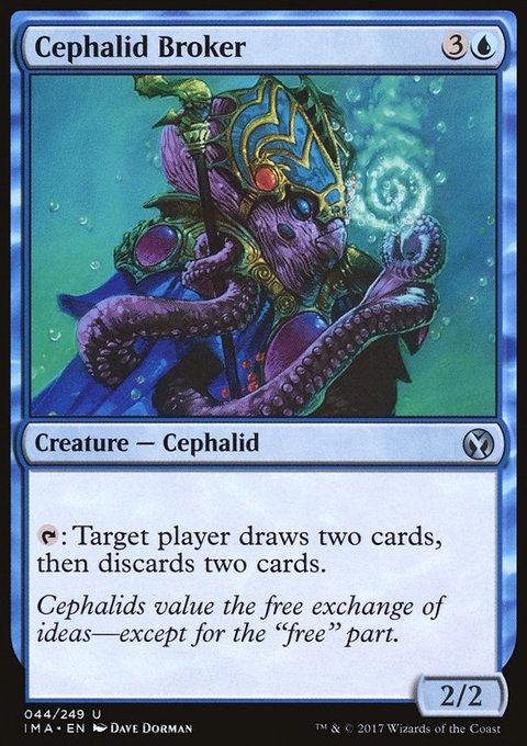 Cephalid Broker, Iconic Masters #44, Magic: The Gathering card