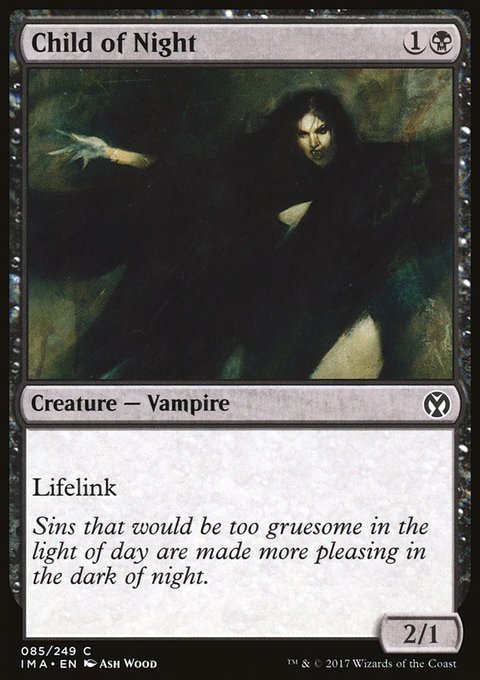 Child of Night, Iconic Masters #85, Magic: The Gathering card