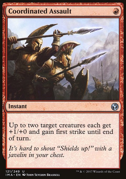 Coordinated Assault, Iconic Masters #121, Magic: The Gathering card