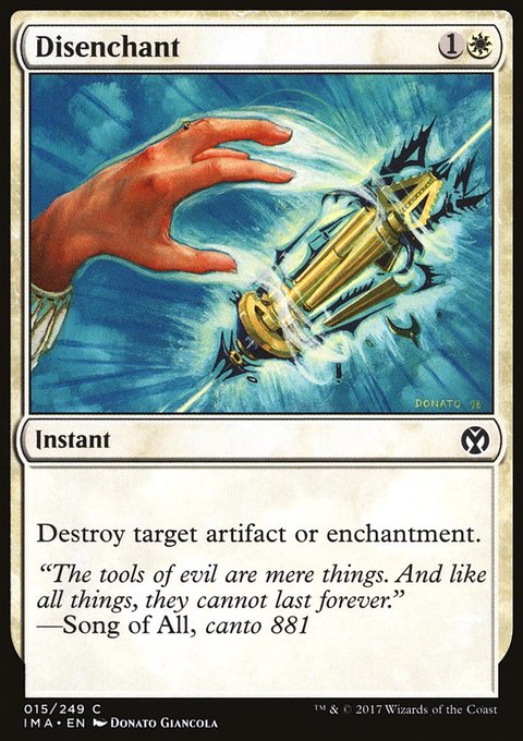 Disenchant, Iconic Masters #15, Magic: The Gathering card