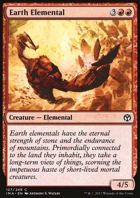Earth Elemental, Iconic Masters #127, Magic: The Gathering card
