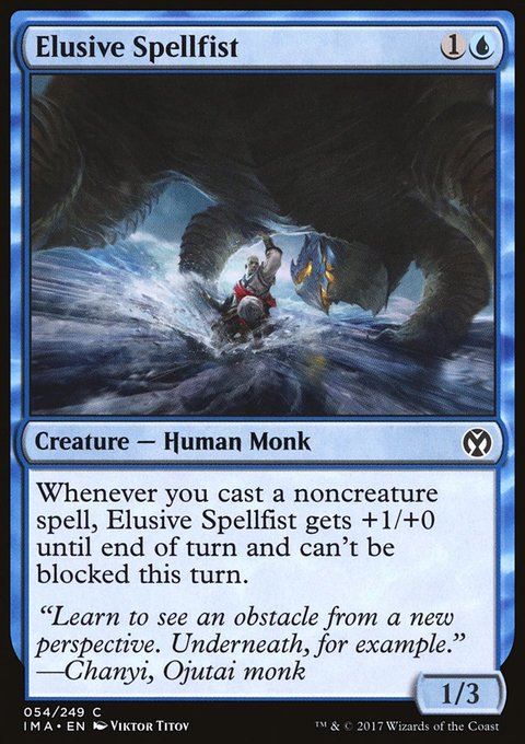 Elusive Spellfist, Iconic Masters #54, Magic: The Gathering card