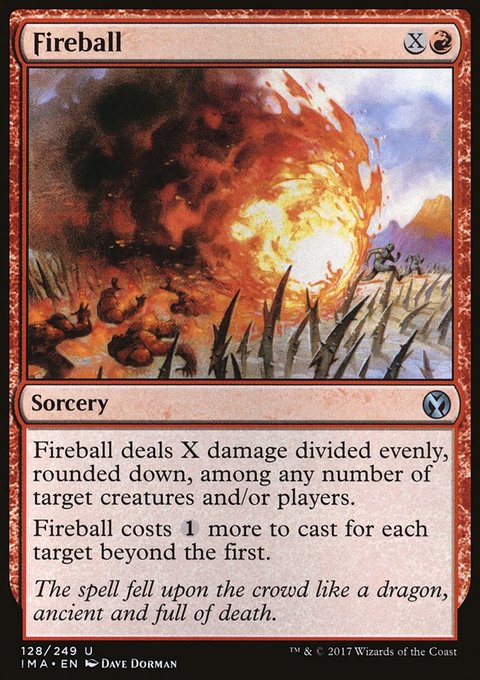 Fireball, Iconic Masters #128, Magic: The Gathering card