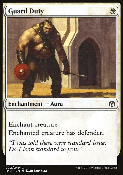 Guard Duty, Iconic Masters #22, Magic: The Gathering card