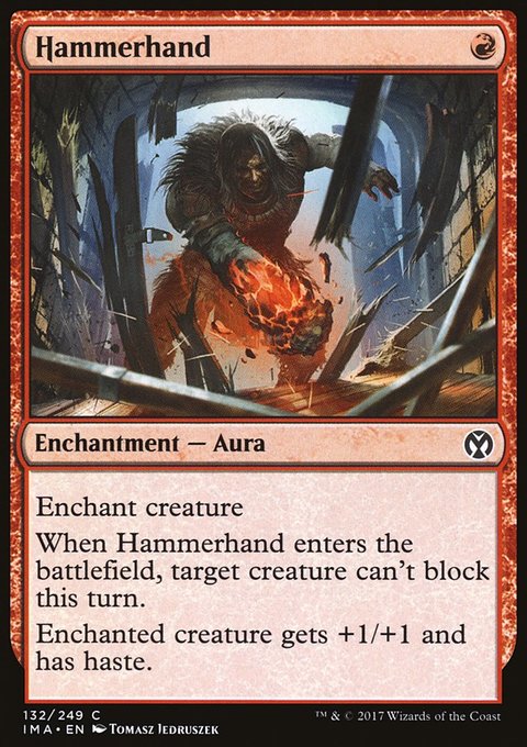 Hammerhand, Iconic Masters #132, Magic: The Gathering card
