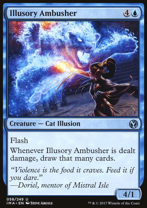 Illusory Ambusher, Iconic Masters #58, Magic: The Gathering card