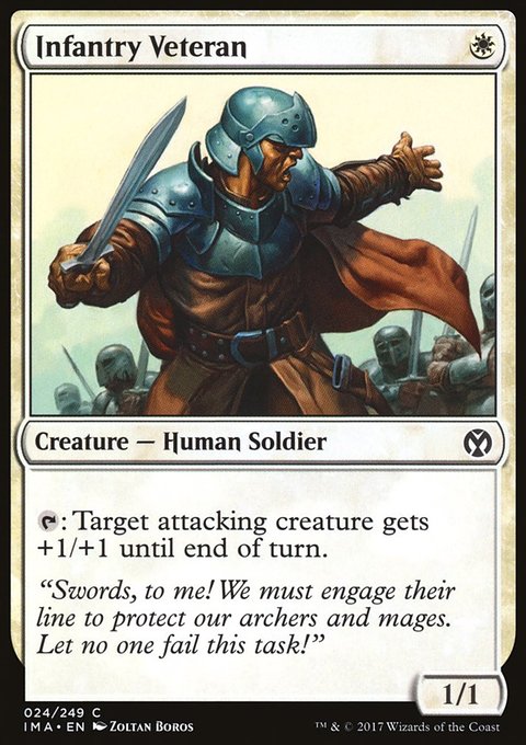 Infantry Veteran, Iconic Masters #24, Magic: The Gathering card