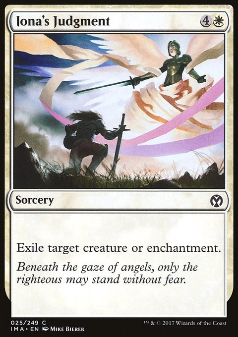 Iona's Judgment, Iconic Masters #25, Magic: The Gathering card