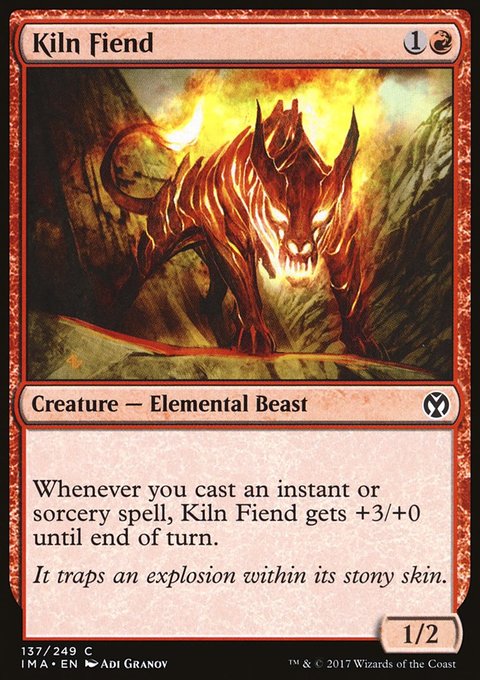 Kiln Fiend, Iconic Masters #137, Magic: The Gathering card