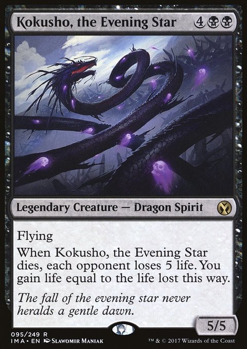 Kokusho, the Evening Star, Iconic Masters #95, Magic: The Gathering card