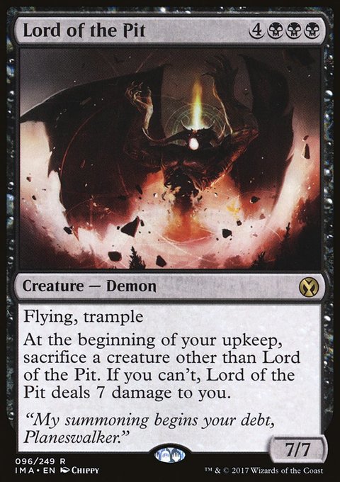 Lord of the Pit, Iconic Masters #96, Magic: The Gathering card