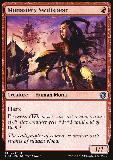 Monastery Swiftspear, Iconic Masters #140, Magic: The Gathering card