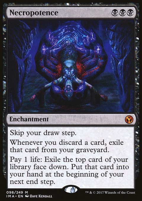 Necropotence, Iconic Masters #98, Magic: The Gathering card