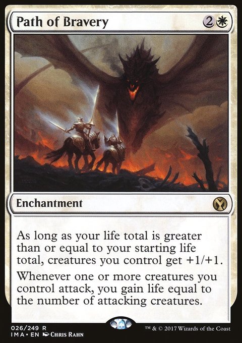 Path of Bravery, Iconic Masters #26, Magic: The Gathering card