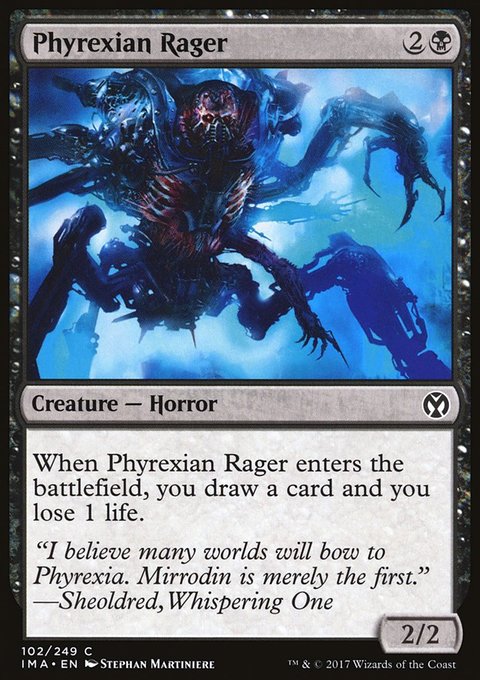 Phyrexian Rager, Iconic Masters #102, Magic: The Gathering card