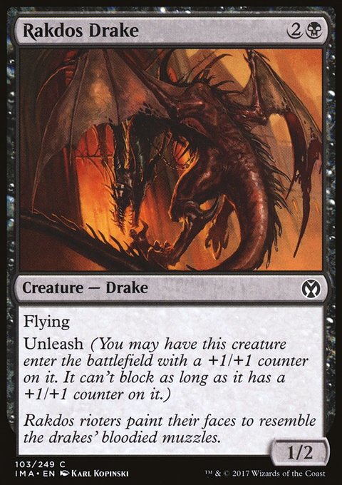 Rakdos Drake, Iconic Masters #103, Magic: The Gathering card