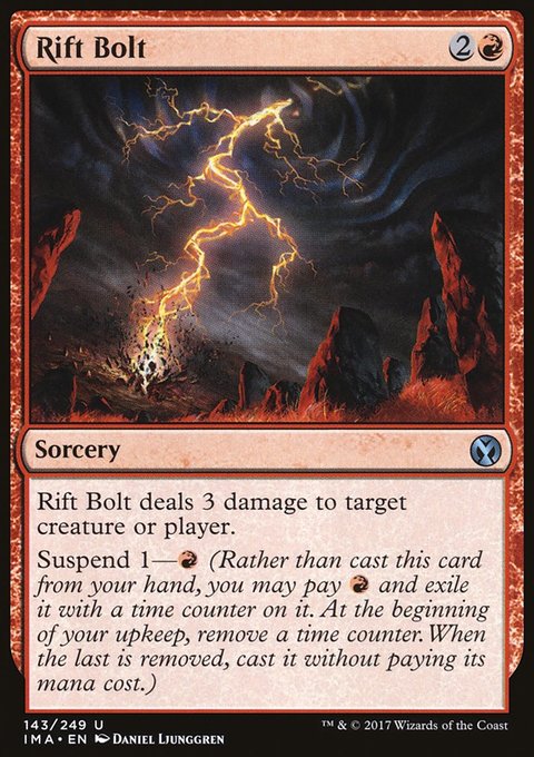 Rift Bolt, Iconic Masters #143, Magic: The Gathering card