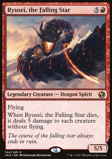 Ryusei, the Falling Star, Iconic Masters #144, Magic: The Gathering card