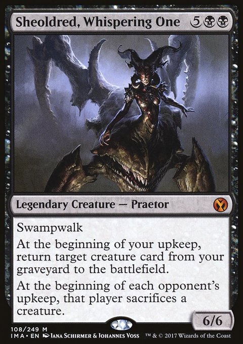 Sheoldred, Whispering One, Iconic Masters #108, Magic: The Gathering card