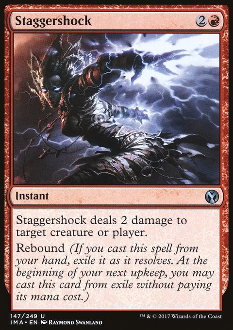 Staggershock, Iconic Masters #147, Magic: The Gathering card