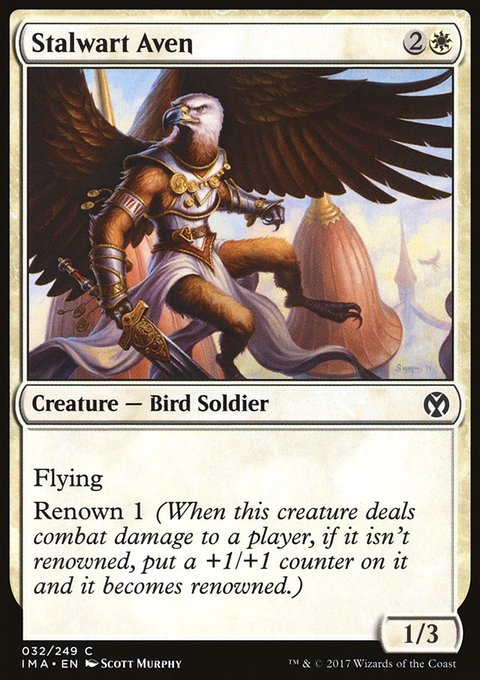 Stalwart Aven, Iconic Masters #32, Magic: The Gathering card