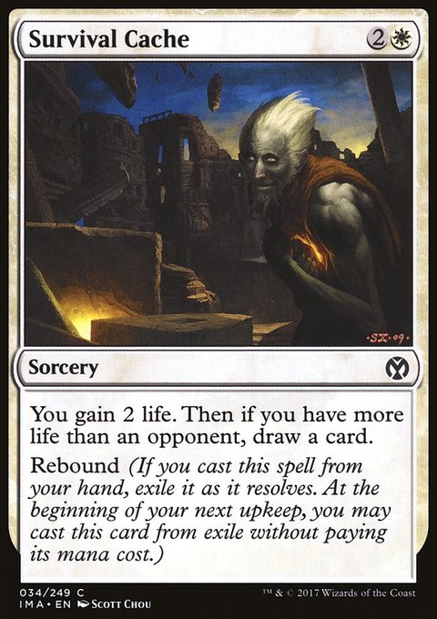 Survival Cache, Iconic Masters #34, Magic: The Gathering card