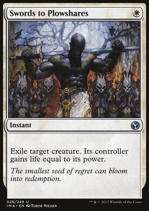 Swords to Plowshares, Iconic Masters #36, Magic: The Gathering card