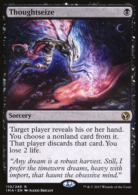 Thoughtseize, Iconic Masters #110, Magic: The Gathering card