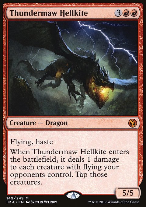 Thundermaw Hellkite, Iconic Masters #149, Magic: The Gathering card