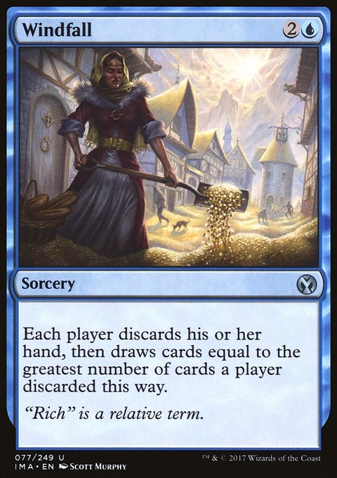 Windfall, Iconic Masters #77, Magic: The Gathering card