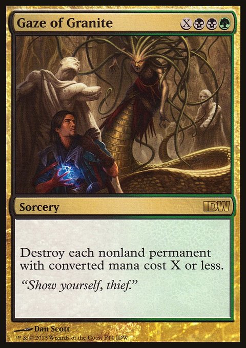 Gaze of Granite, IDW Comics Inserts #14, Magic: The Gathering card