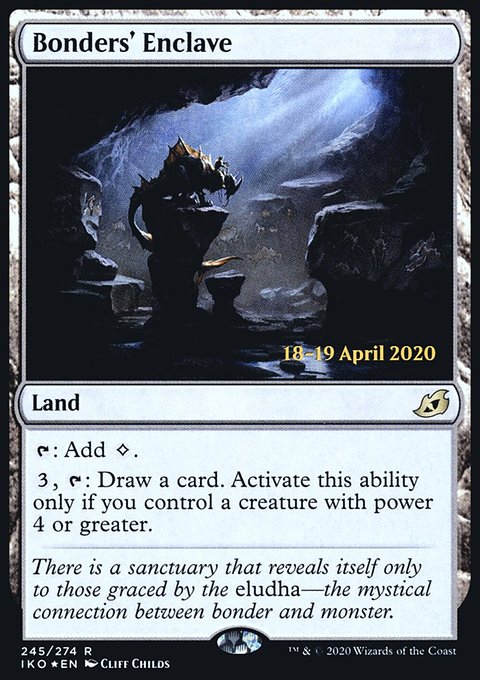 Bonders' Enclave, Ikoria: Lair of Behemoths Promos #245s, Magic: The Gathering card