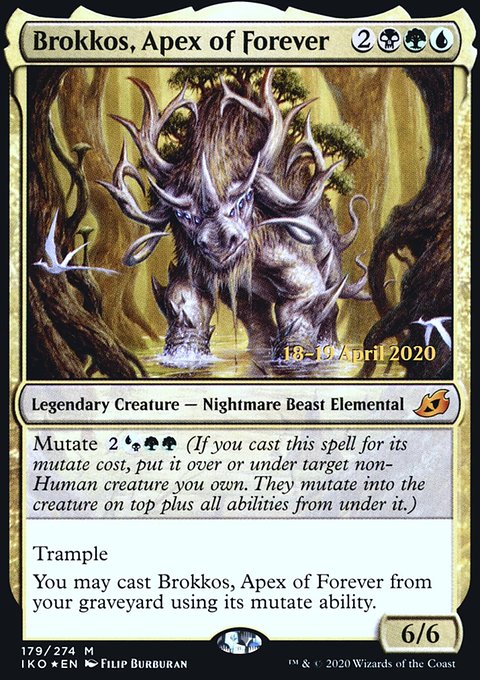 Brokkos, Apex of Forever, Ikoria: Lair of Behemoths Promos #179s, Magic: The Gathering card