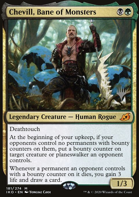 Chevill, Bane of Monsters, Ikoria: Lair of Behemoths Promos #181p, Magic: The Gathering card