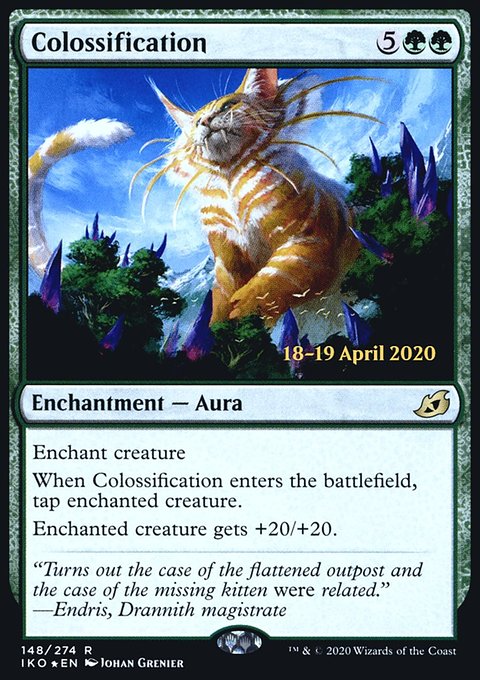 Colossification, Ikoria: Lair of Behemoths Promos #148s, Magic: The Gathering card