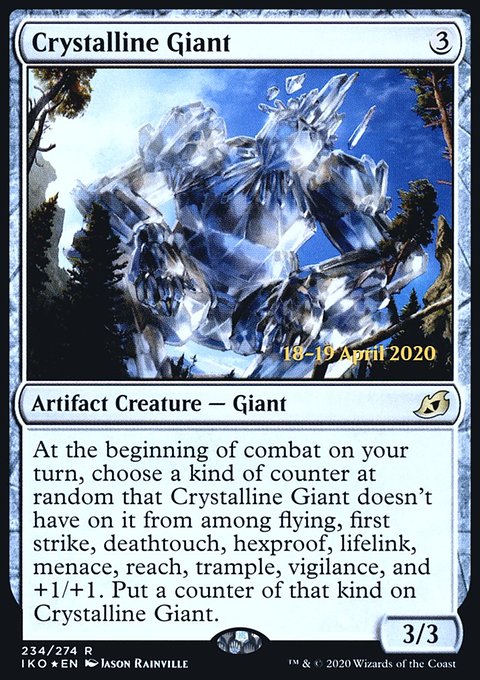 Crystalline Giant, Ikoria: Lair of Behemoths Promos #234s, Magic: The Gathering card