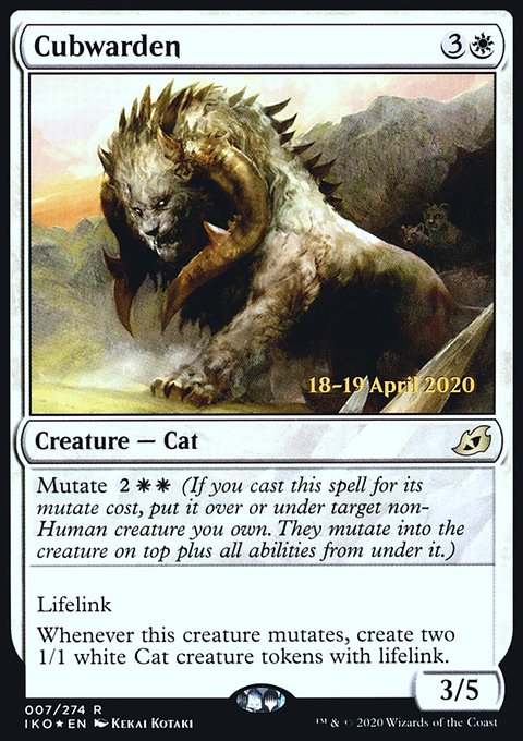 Cubwarden, Ikoria: Lair of Behemoths Promos #7s, Magic: The Gathering card