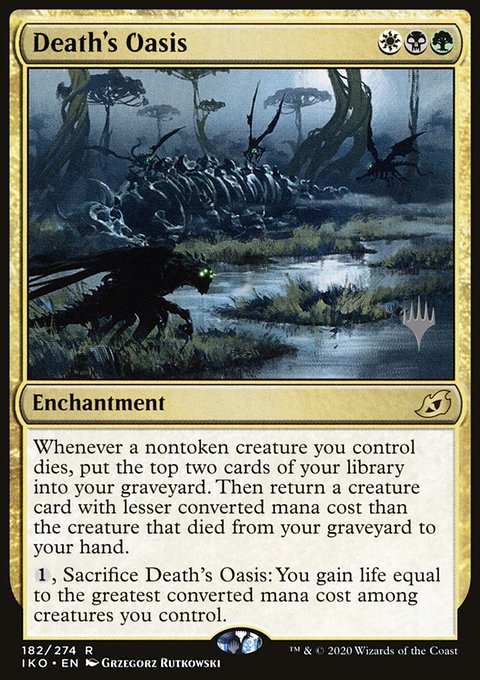 Death's Oasis, Ikoria: Lair of Behemoths Promos #182p, Magic: The Gathering card