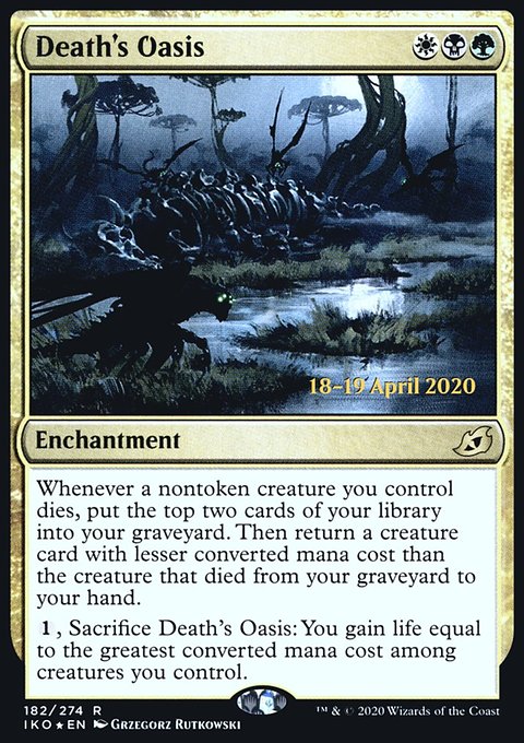 Death's Oasis, Ikoria: Lair of Behemoths Promos #182s, Magic: The Gathering card