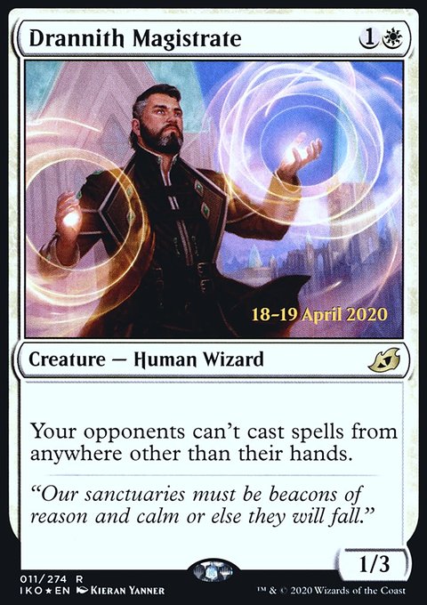 Drannith Magistrate, Ikoria: Lair of Behemoths Promos #11s, Magic: The Gathering card