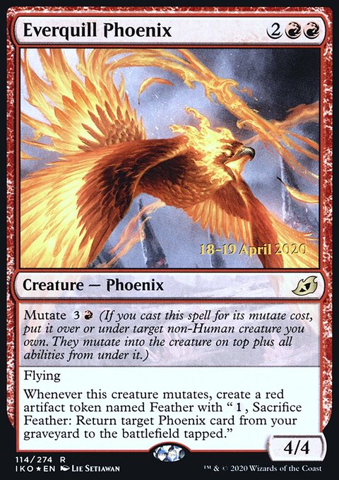 Everquill Phoenix, Ikoria: Lair of Behemoths Promos #114s, Magic: The Gathering card