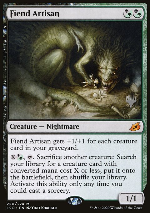 Fiend Artisan, Ikoria: Lair of Behemoths Promos #220p, Magic: The Gathering card