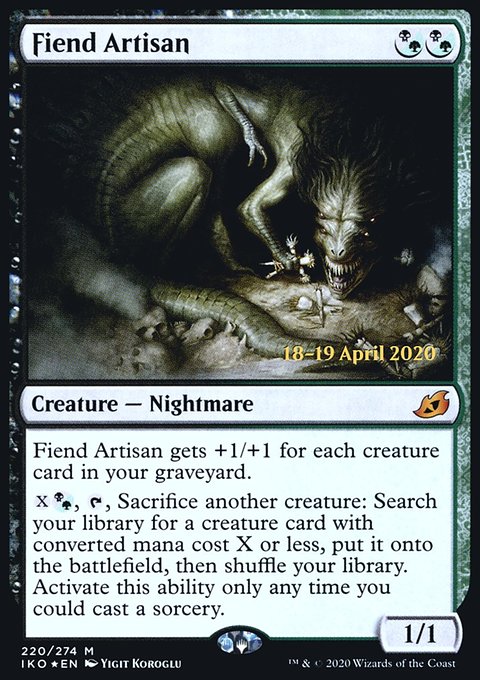 Fiend Artisan, Ikoria: Lair of Behemoths Promos #220s, Magic: The Gathering card