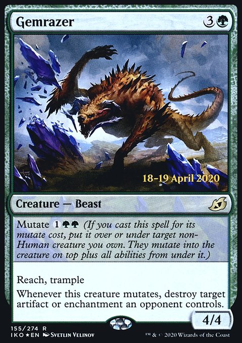 Gemrazer, Ikoria: Lair of Behemoths Promos #155s, Magic: The Gathering card
