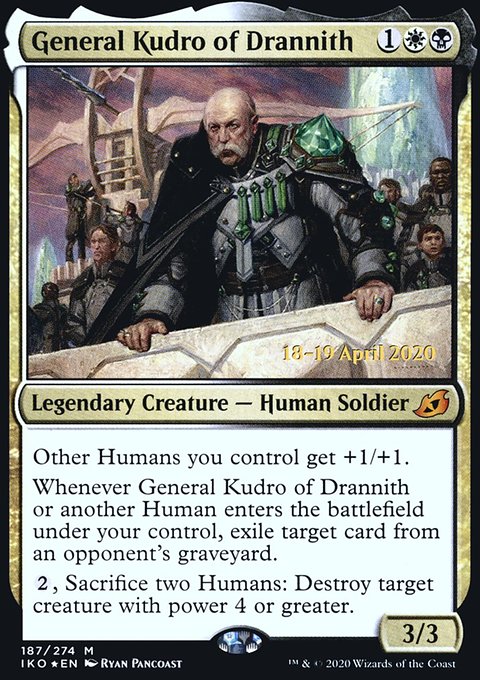 General Kudro of Drannith, Ikoria: Lair of Behemoths Promos #187s, Magic: The Gathering card